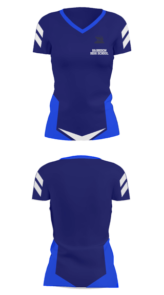 Women's Short Sleeve Vneck Shirt, Harrison High School, Spirit Store, Teamtime, Team time, sublimation, custom sports apparel, team uniforms, spirit wear, spiritwear, sports uniforms, custom shirts, team store, custom team store, fundraiser sports, apparel fundraiser