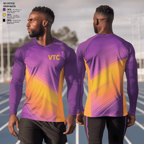 Long Sleeve Performance Shirt, Vibranium Track Club, Track & Field, Teamtime, Team time, sublimation, custom sports apparel, team uniforms, spirit wear, spiritwear, sports uniforms, custom shirts, team store, custom team store, fundraiser sports, apparel fundraiser