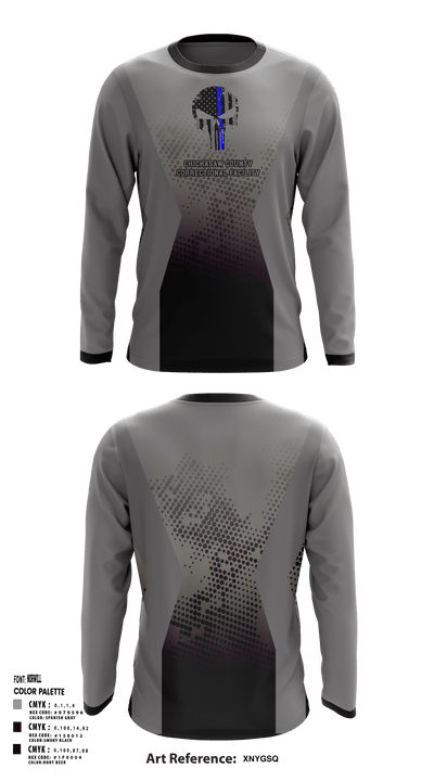 Chickasaw county correctional facility 46458753 Long Sleeve Performance Shirt - 1