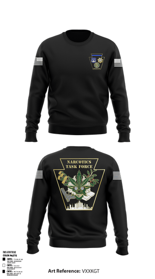 Crew Neck Sweatshirt, Narcotics, Police, Teamtime, Team time, sublimation, custom sports apparel, team uniforms, spirit wear, spiritwear, sports uniforms, custom shirts, team store, custom team store, fundraiser sports, apparel fundraiser