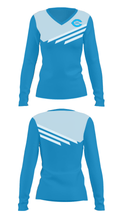 Chanute High School Band 70581105 Women's Long Sleeve V-neck Shirt - 7