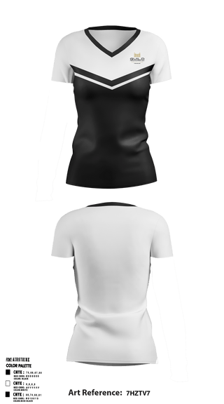 Women's Short Sleeve Vneck Shirt, Guild fence company LLC, , Teamtime, Team time, sublimation, custom sports apparel, team uniforms, spirit wear, spiritwear, sports uniforms, custom shirts, team store, custom team store, fundraiser sports, apparel fundraiser