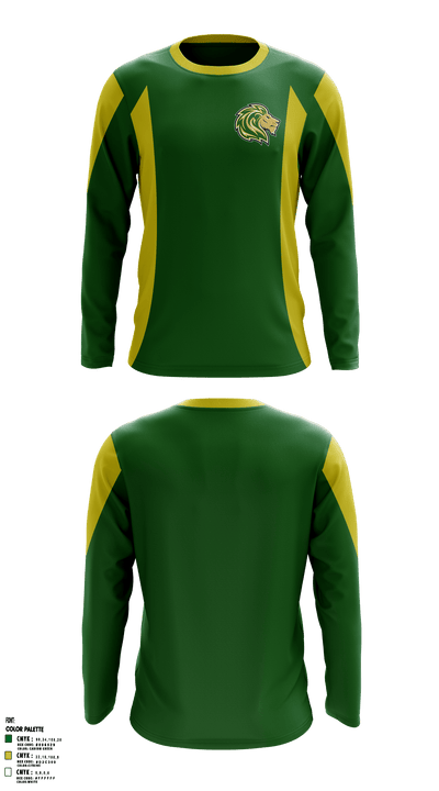 Denton Calvary Academy 61911508 Long Sleeve Performance Shirt - 1