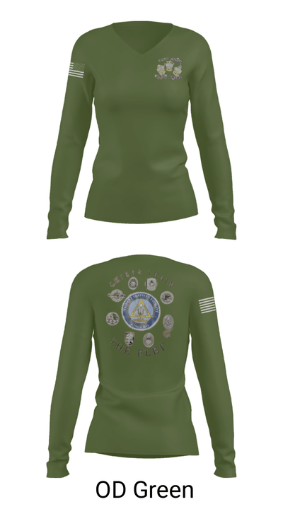 Trident Training Facility Kings Bay 40066174 Women's Long Sleeve V-neck Shirt - 40