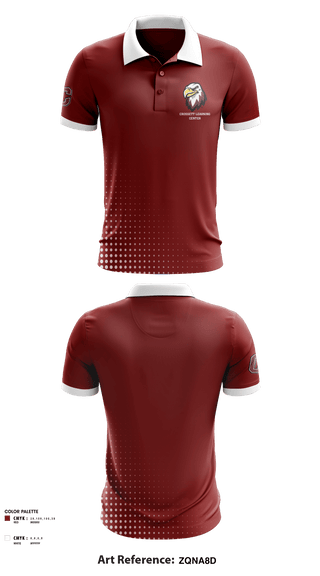 Short Sleeve Performance Polo, Crossett Learning Center, Spirit Store, Teamtime, Team time, sublimation, custom sports apparel, team uniforms, spirit wear, spiritwear, sports uniforms, custom shirts, team store, custom team store, fundraiser sports, apparel fundraiser