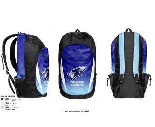 Gear Bag, Cimarron High School Wrestling, Wrestling, Teamtime, Team time, sublimation, custom sports apparel, team uniforms, spirit wear, spiritwear, sports uniforms, custom shirts, team store, custom team store, fundraiser sports, apparel fundraiser