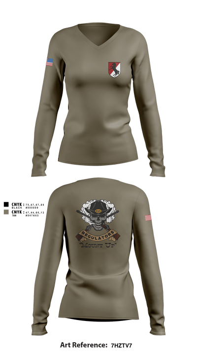 Regulators 43272006 Women's Long Sleeve V-neck Shirt - 2