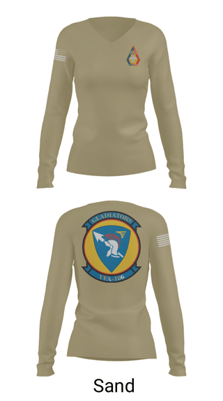 Women's Long Sleeve Vneck Shirt, , Navy, Teamtime, Team time, sublimation, custom sports apparel, team uniforms, spirit wear, spiritwear, sports uniforms, custom shirts, team store, custom team store, fundraiser sports, apparel fundraiser