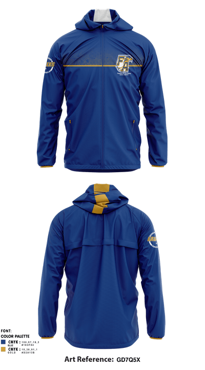 Fayetteville Academy Cross Country 64877506 Windbreaker - 1