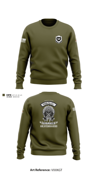 Crew Neck Sweatshirt, , Army, Teamtime, Team time, sublimation, custom sports apparel, team uniforms, spirit wear, spiritwear, sports uniforms, custom shirts, team store, custom team store, fundraiser sports, apparel fundraiser