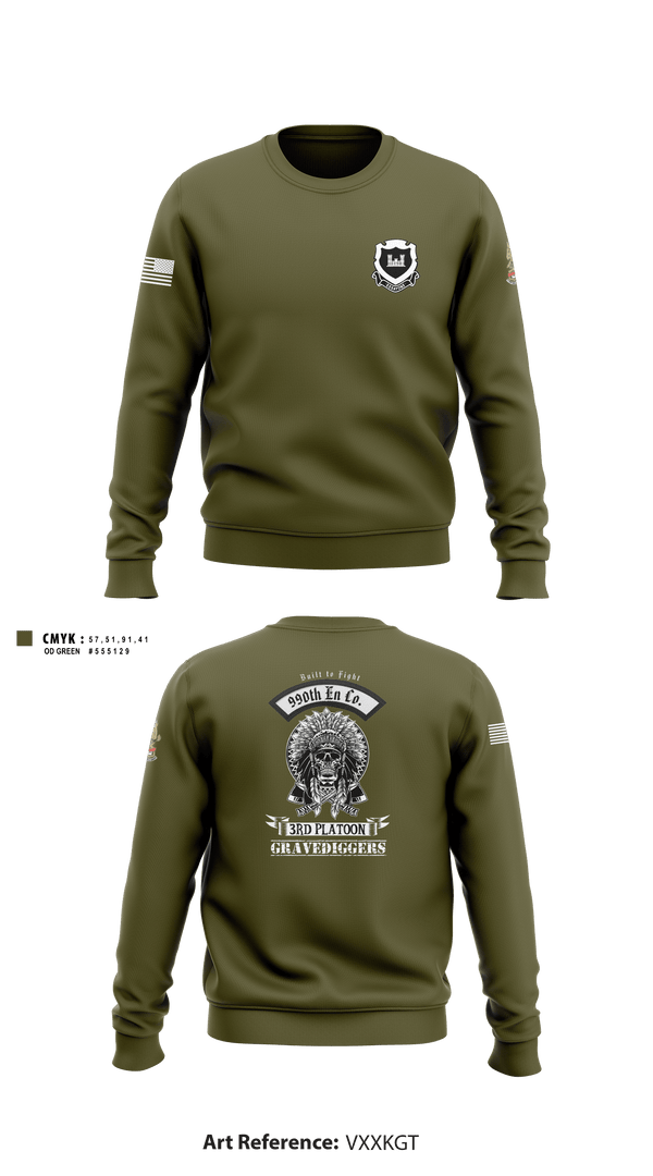 Crew Neck Sweatshirt, , Army, Teamtime, Team time, sublimation, custom sports apparel, team uniforms, spirit wear, spiritwear, sports uniforms, custom shirts, team store, custom team store, fundraiser sports, apparel fundraiser