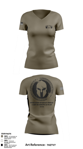 Women's Short Sleeve Vneck Shirt, , Army, Teamtime, Team time, sublimation, custom sports apparel, team uniforms, spirit wear, spiritwear, sports uniforms, custom shirts, team store, custom team store, fundraiser sports, apparel fundraiser