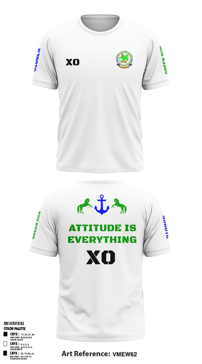 Green Run High School NJROTC 48143942 Short Sleeve Performance Shirt - 68