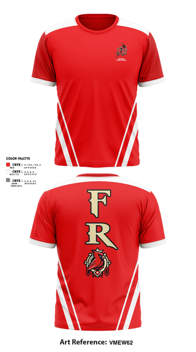 Front Royal Cardinals Baseball 91934086 Short Sleeve Performance Shirt - 2