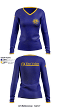 Terra Linda High School Cheer 86176617 Women's Long Sleeve V-neck Shirt - 1