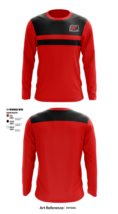 McCormick Middle School Cheer 3714957 Long Sleeve Performance Shirt - 1