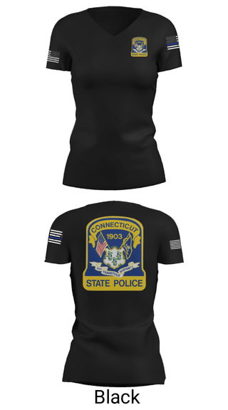 Women's Short Sleeve Vneck Shirt, , Police, Teamtime, Team time, sublimation, custom sports apparel, team uniforms, spirit wear, spiritwear, sports uniforms, custom shirts, team store, custom team store, fundraiser sports, apparel fundraiser