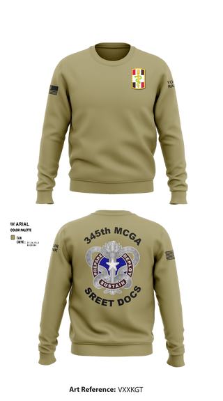 Crew Neck Sweatshirt, , Army, Teamtime, Team time, sublimation, custom sports apparel, team uniforms, spirit wear, spiritwear, sports uniforms, custom shirts, team store, custom team store, fundraiser sports, apparel fundraiser