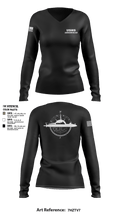 USNS Arrowhead 78431664 Women's Long Sleeve V-neck Shirt - 3