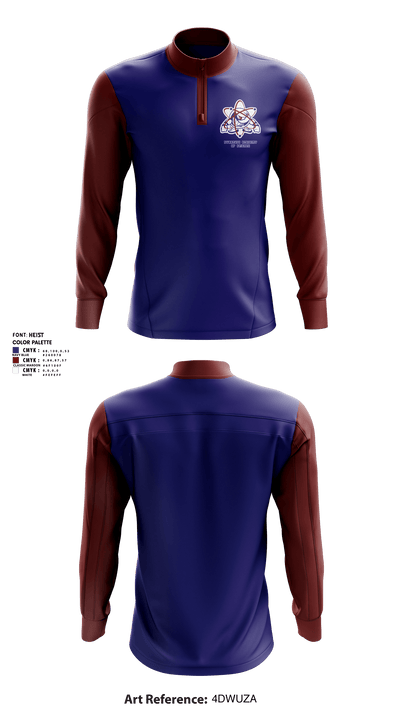 SYRACUSE ACADEMY 60828314 Quarter Zip Jacket - 2
