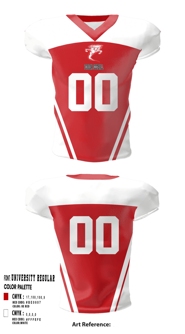 Football Jersey, Eureka High School Football, Football, Teamtime, Team time, sublimation, custom sports apparel, team uniforms, spirit wear, spiritwear, sports uniforms, custom shirts, team store, custom team store, fundraiser sports, apparel fundraiser