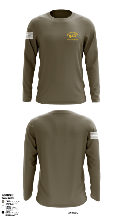 US Command Third Fleet 19184208 Long Sleeve Performance Shirt - 1
