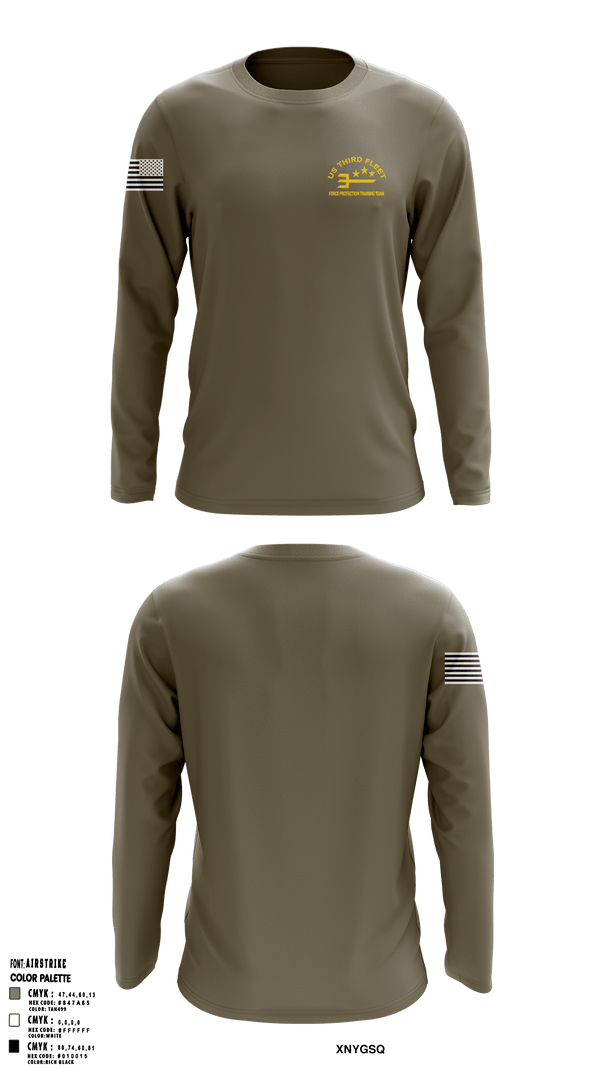 Long Sleeve Performance Shirt, US Command Third Fleet, Navy, Teamtime, Team time, sublimation, custom sports apparel, team uniforms, spirit wear, spiritwear, sports uniforms, custom shirts, team store, custom team store, fundraiser sports, apparel fundraiser