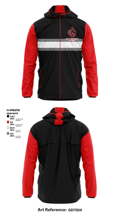 Katy Christian Academy 19553066 Windbreaker - 1
