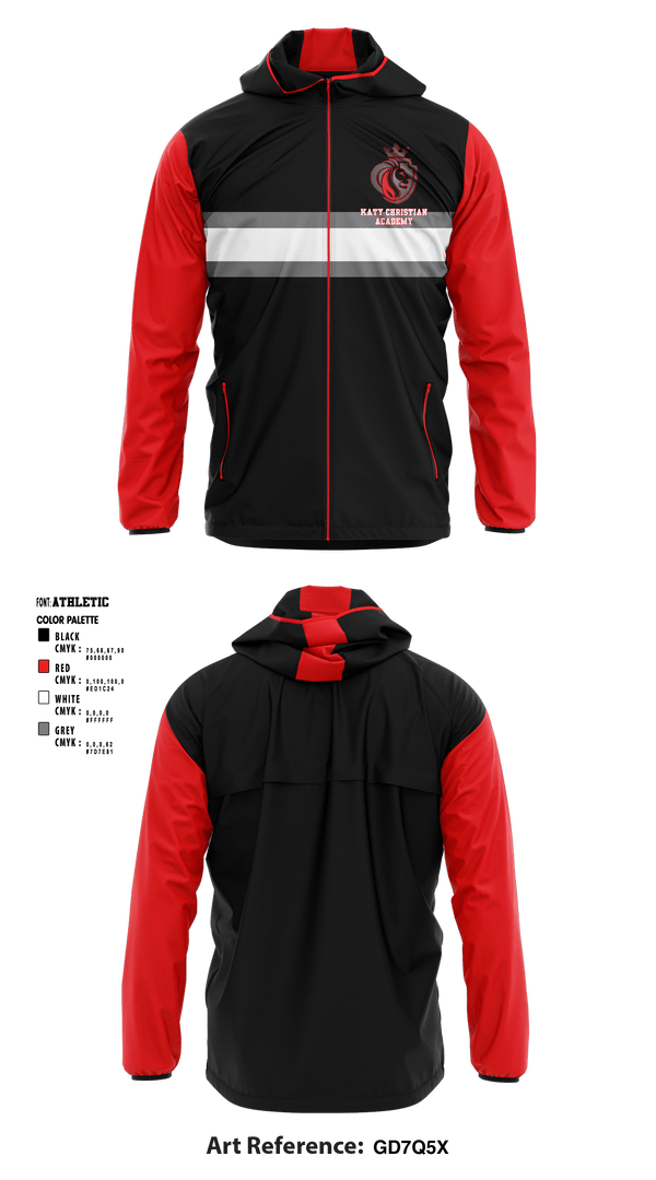 Windbreaker, Katy Christian Academy, Spirit Store, Teamtime, Team time, sublimation, custom sports apparel, team uniforms, spirit wear, spiritwear, sports uniforms, custom shirts, team store, custom team store, fundraiser sports, apparel fundraiser