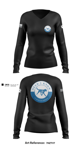 Women's Long Sleeve Vneck Shirt, , Police, Teamtime, Team time, sublimation, custom sports apparel, team uniforms, spirit wear, spiritwear, sports uniforms, custom shirts, team store, custom team store, fundraiser sports, apparel fundraiser