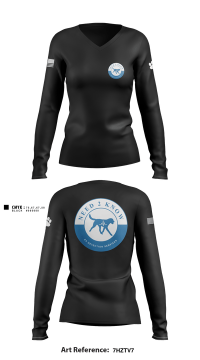 Need 2 Know 60284505 Women's Long Sleeve V-neck Shirt - 1