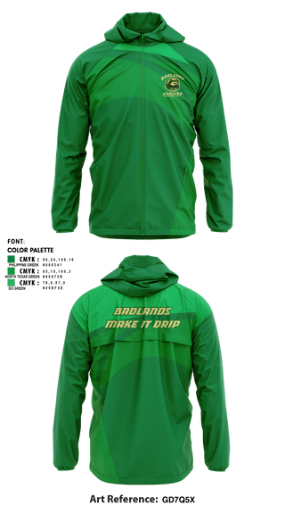 Windbreaker, Badlands, Wrestling, Teamtime, Team time, sublimation, custom sports apparel, team uniforms, spirit wear, spiritwear, sports uniforms, custom shirts, team store, custom team store, fundraiser sports, apparel fundraiser