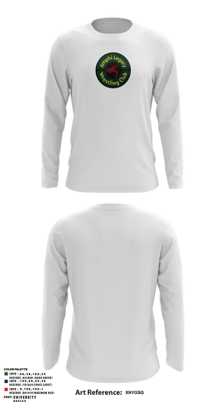 Long Sleeve Performance Shirt, Amphi Legacy Wrestling Club, Wrestling, Teamtime, Team time, sublimation, custom sports apparel, team uniforms, spirit wear, spiritwear, sports uniforms, custom shirts, team store, custom team store, fundraiser sports, apparel fundraiser