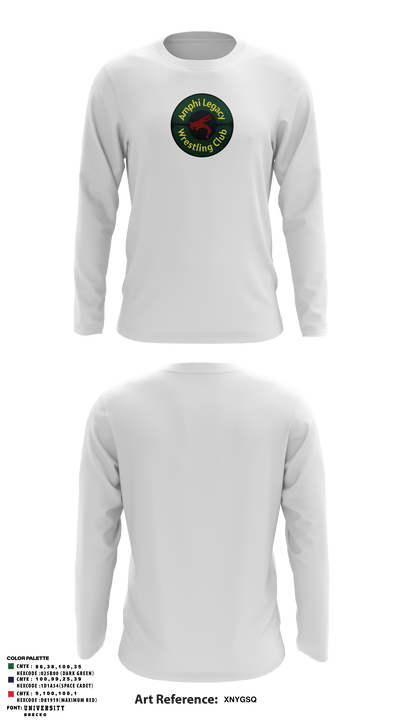 Amphi Legacy Wrestling Club 31665809 Long Sleeve Performance Shirt - 6
