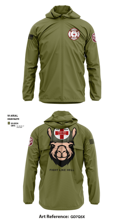 Alpha Company, WBAMC 94187438 Windbreaker - 4