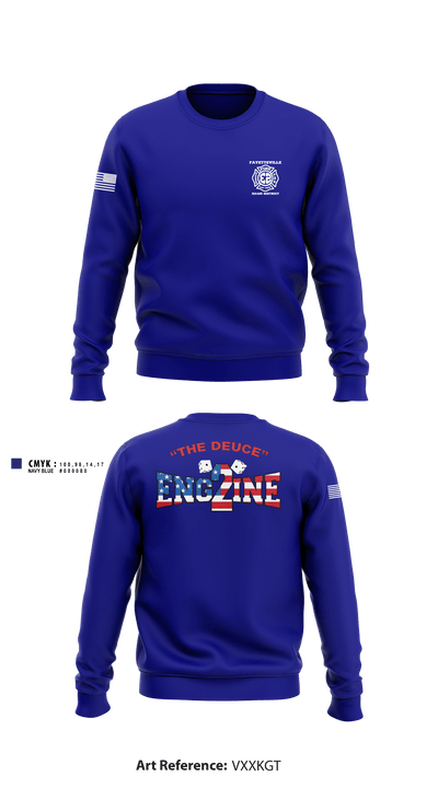 Fayetteville Fire Department Station 2 7594023 Crew Neck Sweatshirt - 1
