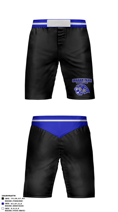 Graham Park Middle School Wrestling 61233507 Fight Shorts - 1