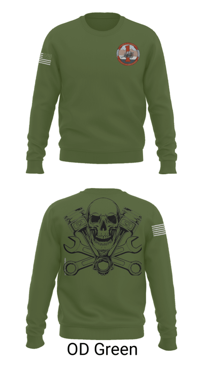 1st Battalion 10th Marines 30175509 Crew Neck Sweatshirt - 10