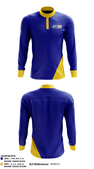 YMCA Camp High Harbour 16996217 Quarter Zip Jacket - 1