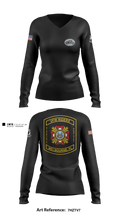 VFW Post 8191 13144984 Women's Long Sleeve V-neck Shirt - 3