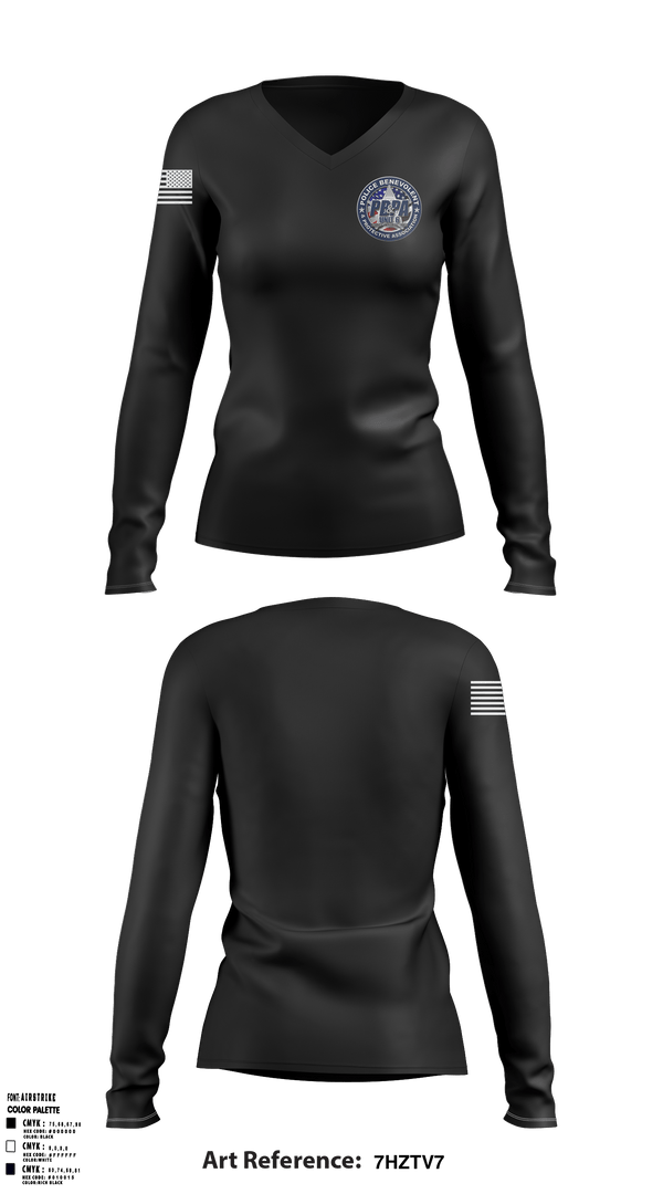 Women's Long Sleeve Vneck Shirt, , Police, Teamtime, Team time, sublimation, custom sports apparel, team uniforms, spirit wear, spiritwear, sports uniforms, custom shirts, team store, custom team store, fundraiser sports, apparel fundraiser