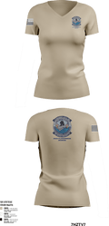 USS GEORGE WASHINGTON CVN-73 87107086 Women's Short Sleeve V-neck Shirt - 1