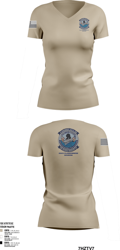 USS GEORGE WASHINGTON CVN-73 87107086 Women's Short Sleeve V-neck Shirt - 1