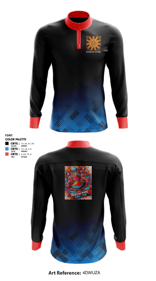 Quarter Zip Jacket, Kamlesh Art Hut, , Teamtime, Team time, sublimation, custom sports apparel, team uniforms, spirit wear, spiritwear, sports uniforms, custom shirts, team store, custom team store, fundraiser sports, apparel fundraiser
