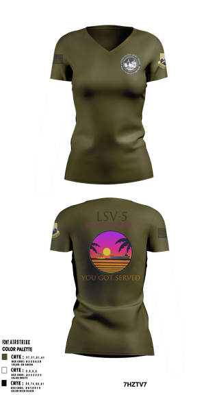 Women's Short Sleeve Vneck Shirt, , Army, Teamtime, Team time, sublimation, custom sports apparel, team uniforms, spirit wear, spiritwear, sports uniforms, custom shirts, team store, custom team store, fundraiser sports, apparel fundraiser