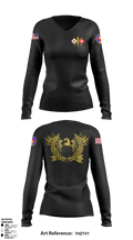 142 FA BDE Warrants 90151775 Women's Long Sleeve V-neck Shirt - 49
