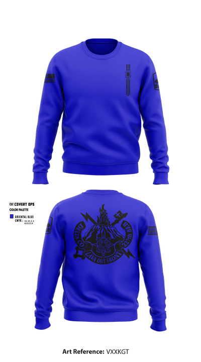 Company D (MI) 227 BEB, HIARNG 54401127 Crew Neck Sweatshirt - 9