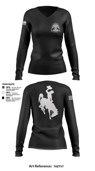 Women's Long Sleeve Vneck Shirt, A class act barbershop, , Teamtime, Team time, sublimation, custom sports apparel, team uniforms, spirit wear, spiritwear, sports uniforms, custom shirts, team store, custom team store, fundraiser sports, apparel fundraiser