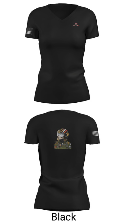 B Co., 326 BEB, 1 BCT, 101st ABN DIV (AASLT) 89125861 Women's Short Sleeve V-neck Shirt - 20