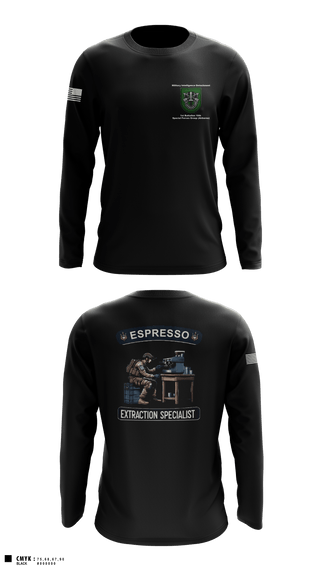 Long Sleeve Performance Shirt, Military Intelligence Detachment 1st Battalion 10th Special Forces Group (Airborne), Army, Teamtime, Team time, sublimation, custom sports apparel, team uniforms, spirit wear, spiritwear, sports uniforms, custom shirts, team store, custom team store, fundraiser sports, apparel fundraiser